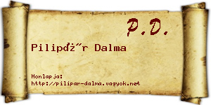 Pilipár Dalma névjegykártya